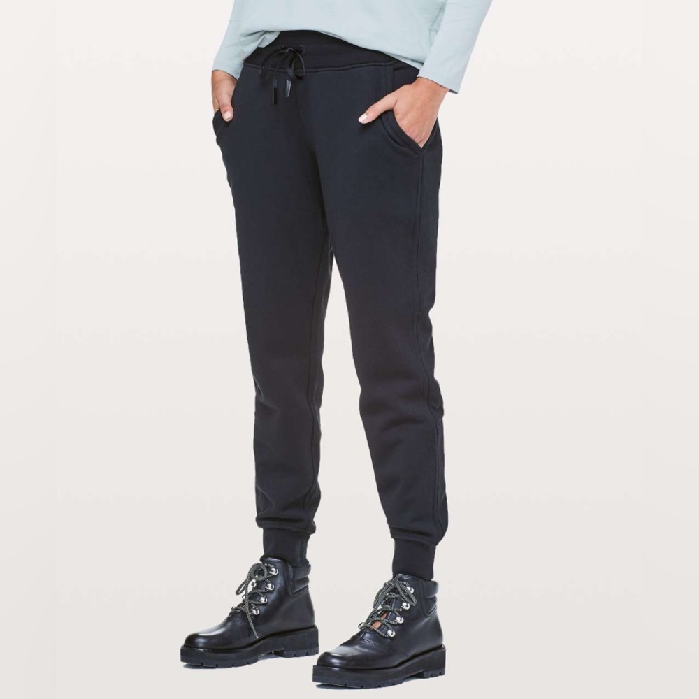 Lululemon Athletica Warm Down Black Joggers Sweatpants